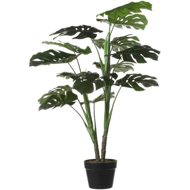 Kunstplant Mica Monstera in plastic pot 100x70cm