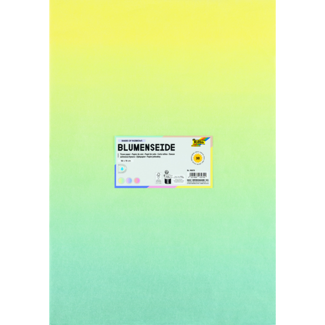 Zijdevloeipapier Folia Gradient 50x70cm 20gr 30 vel