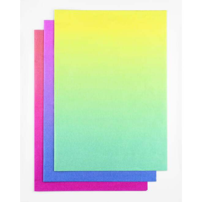 Zijdevloeipapier Folia Gradient 50x70cm 20gr 30 vel