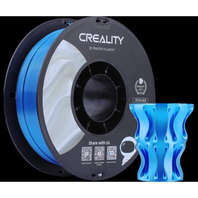 3D Filament Creality PLA 1.75mm Silk blauw 1kg