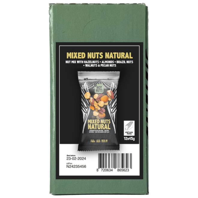 Noten NoyNuts naturel mix zak 45 gram