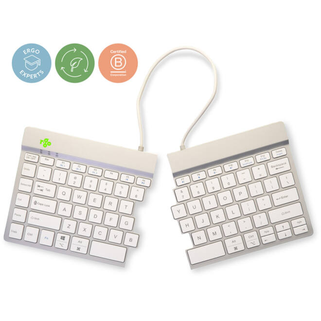 Toetsenbord R-Go Split Break QWERTY WL Wit