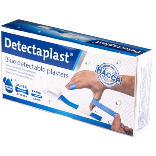Waterafstotende blauwe pleister Detectaplast 180x20mm