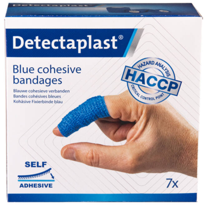 Kohesief verband blauw Detectaplast assorti 7stuks