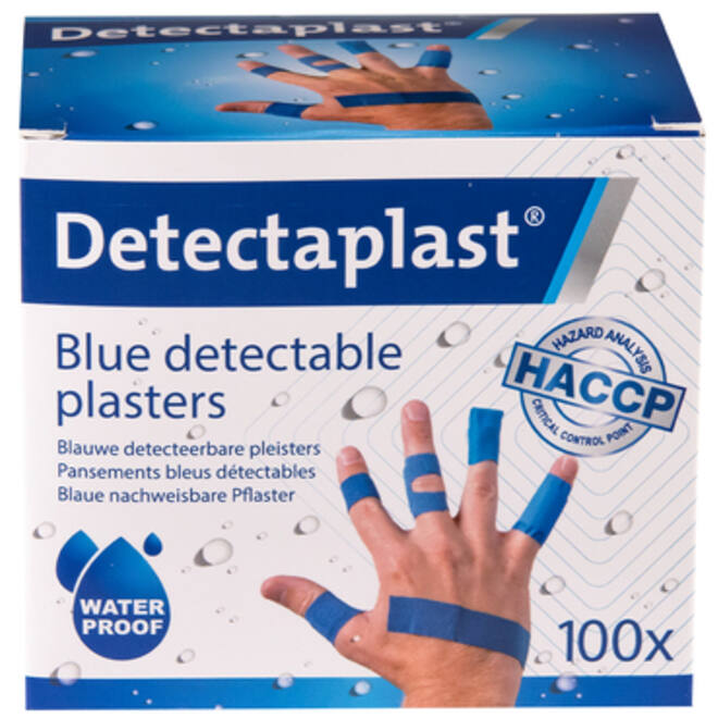 Waterafstotende blauwe pleister Detectaplast assorti