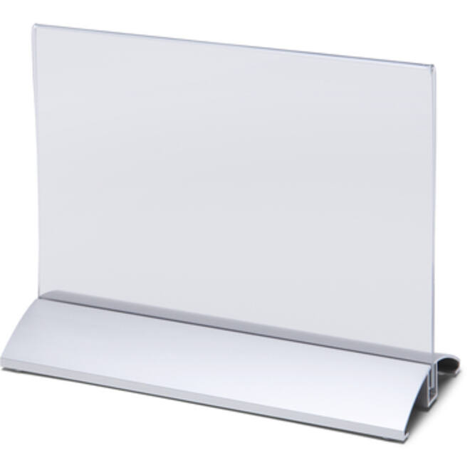 Menukaarthouder IEZZY liggend A5 aluminium voet