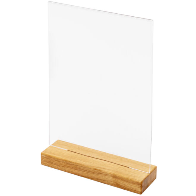 Menukaarthouder IEZZY tafeldisplay A4 hout