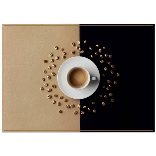 Placemat IEZZY koffiekop bruin