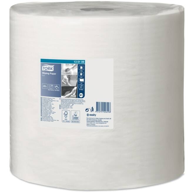 Poetspapier Tork W1 Advanced 1-laags 1180m wit 130109