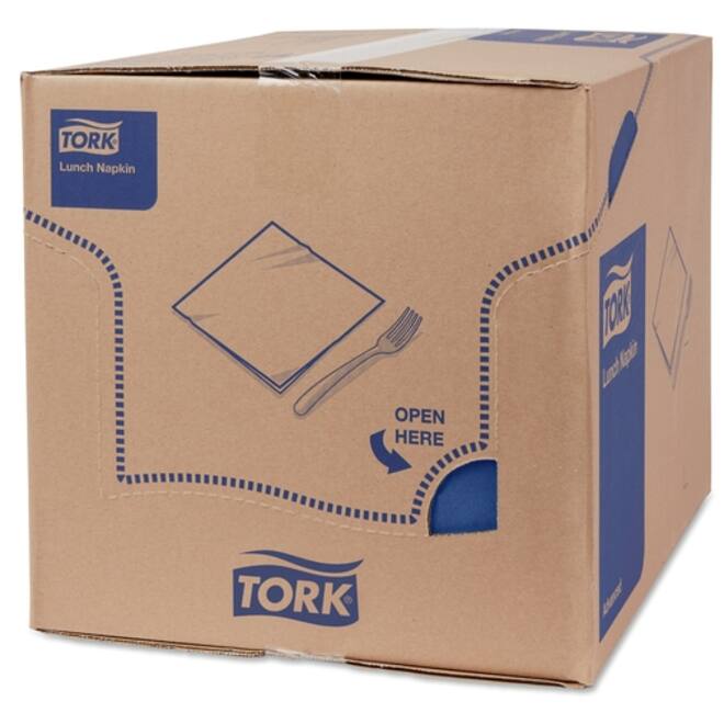 Lunchservet Tork Advanced 1/8 vouw 2-laags 328x325mm 200 vel donkerblauw 477421