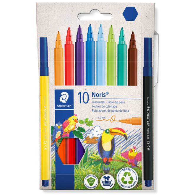 Kleurstift Staedtler Noris 326 kartonnen etui 10 kleuren
