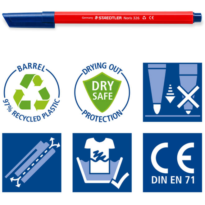 Kleurstift Staedtler Noris 326 kartonnen etui 20 kleuren