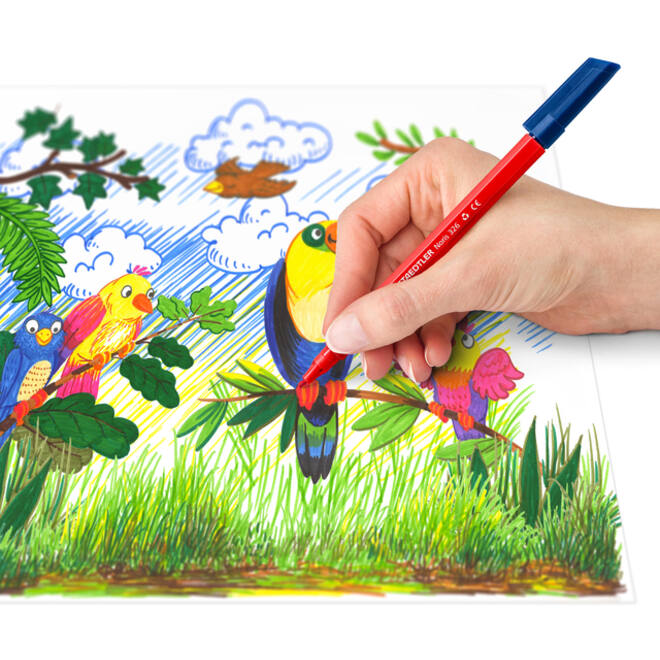 Kleurstift Staedtler Noris 326 kartonnen etui 20 kleuren