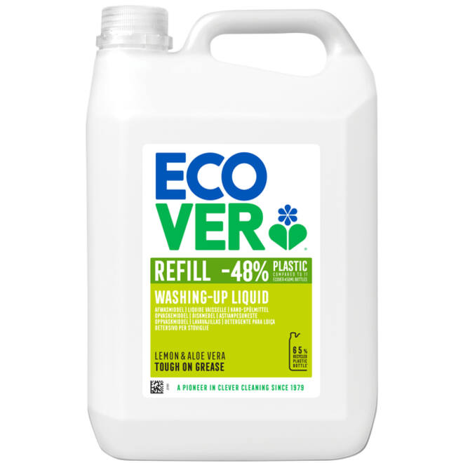 Afwasmiddel Ecover citroen & aloë vera navulling 5L