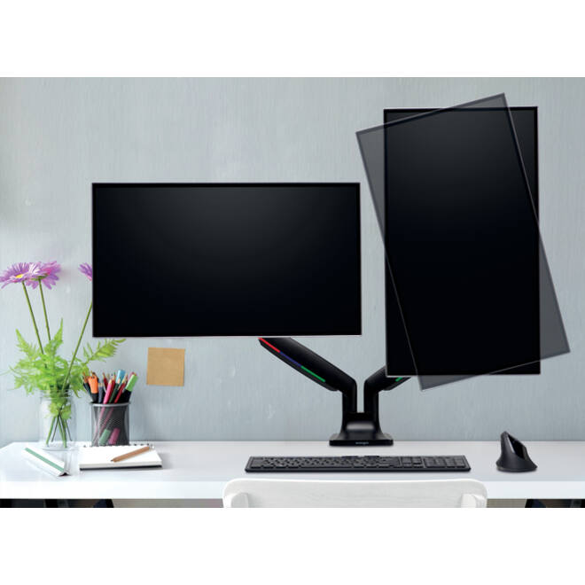 Monitorarm Kensington One-touch in hoogte verstelbaar dubbel