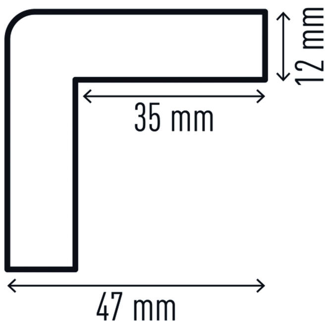 Beschermingsprofiel Durable C35 hoek 1m geel zwart