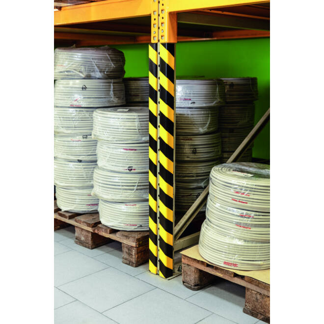 Beschermingsprofiel Durable C35 hoek 1m geel zwart
