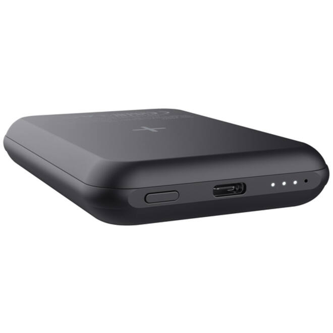 Powerbank Trust Magnetic draadloos 5000MAH zwart