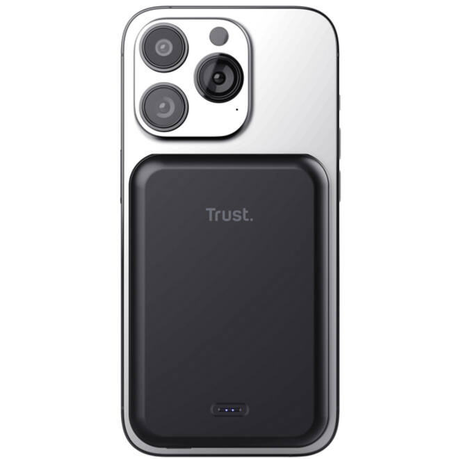 Powerbank Trust Magnetic draadloos 5000MAH zwart
