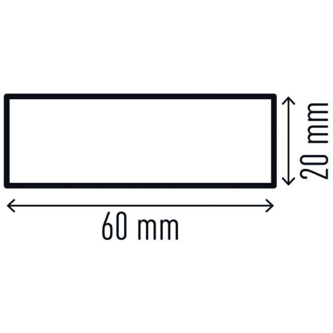 Beschermingsprofiel Durable S20 recht 1m geel zwart