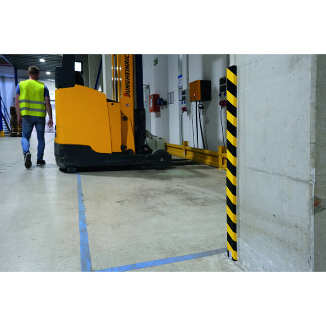 Beschermingsprofiel Durable S20 recht 1m geel zwart