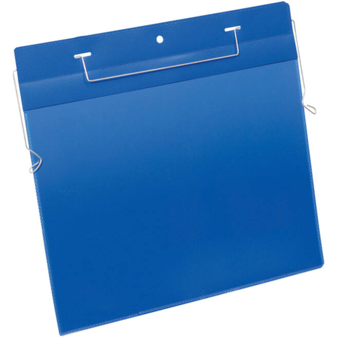 Documenthoes Durable A4 met ophangbeugel liggend blauw 50 stuks