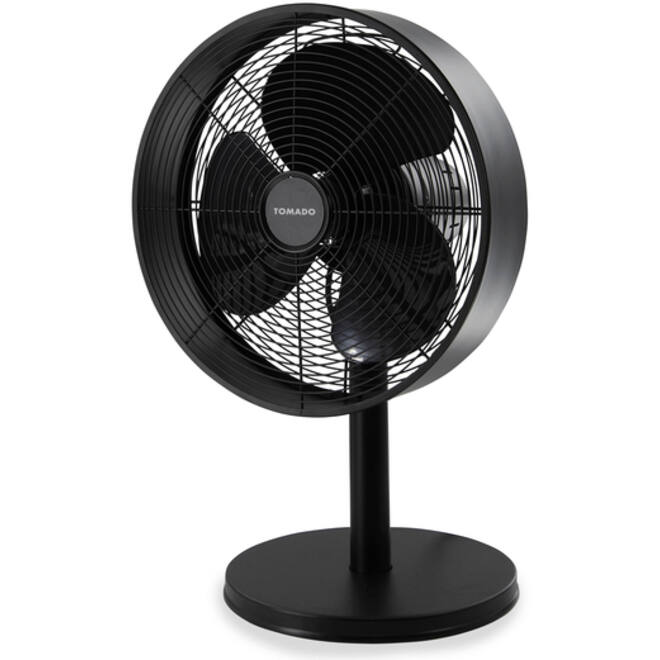 Tafelventilator Tomado Ø 35 cm retro zwart