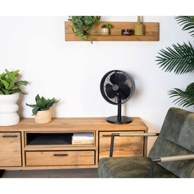 Tafelventilator Tomado Ø 35 cm retro zwart