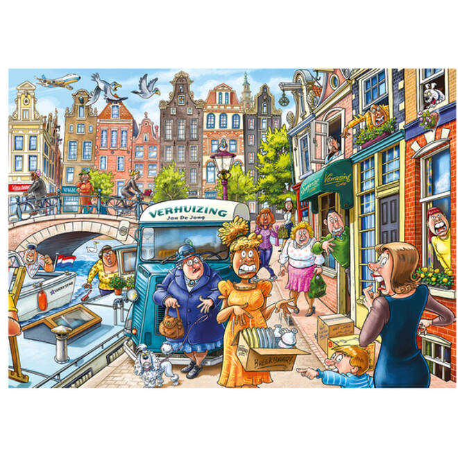 Puzzel Wasgij Original 45 Verhuisdag! 1000st