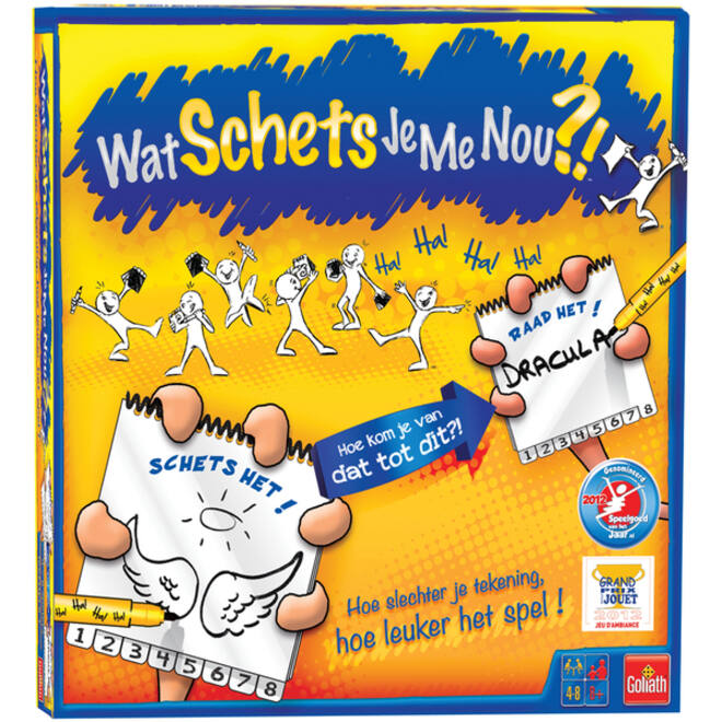 Spel Wat schets je me nou?! 6 spelers