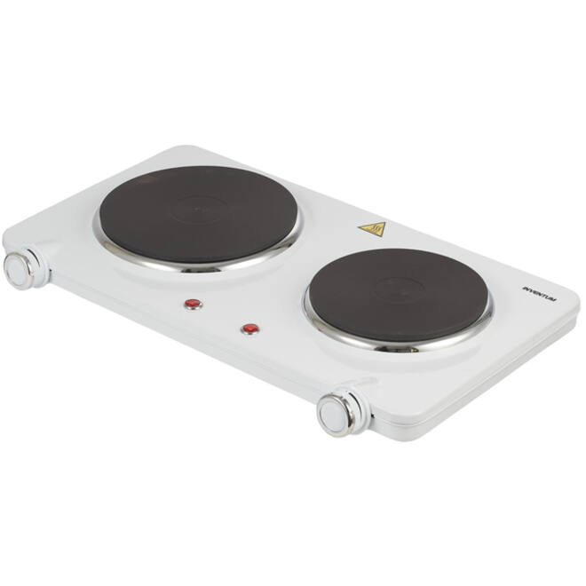 Kookplaat Inventum elektrisch 2 zones wit