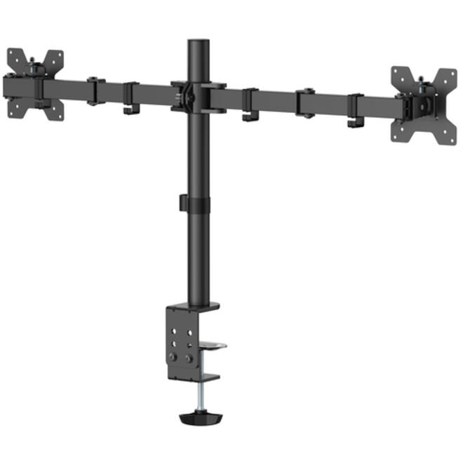 Monitorarm Quantore 2 schermen 17-27 inch zwart