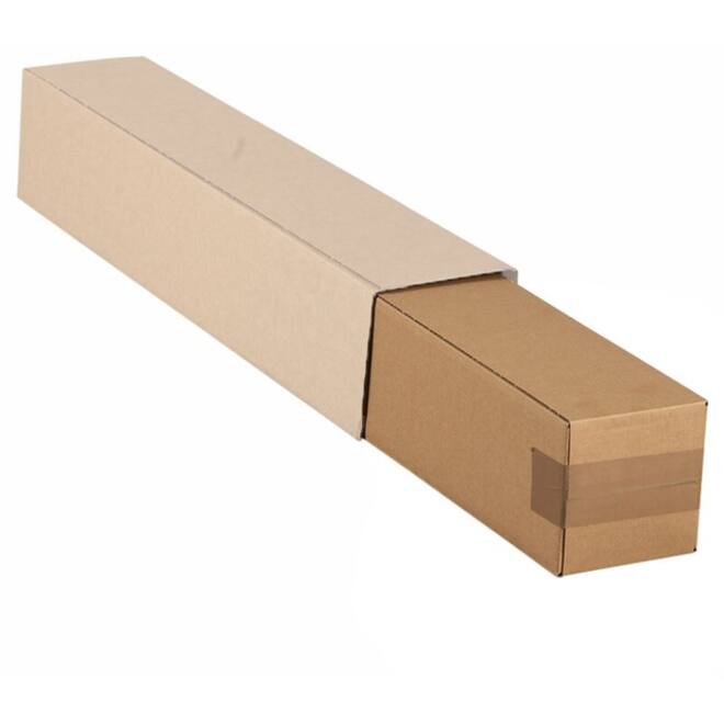 Vierkante koker IEZZY 750x120x120mm bruin bodem