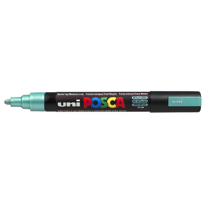 Verfstift Posca PC5M medium metallic groen