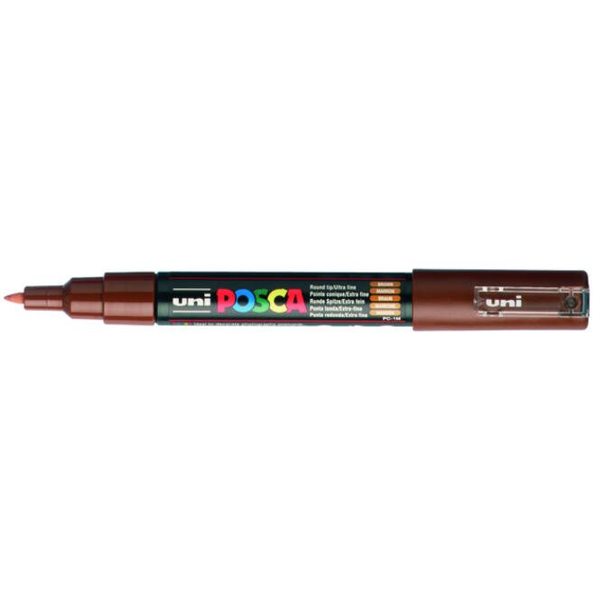 Verfstift Posca PC1MC extra fijn bruin
