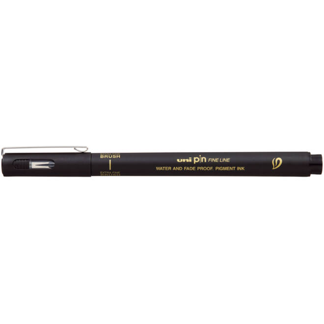 Fineliner Uni-ball Pin brush EF zwart