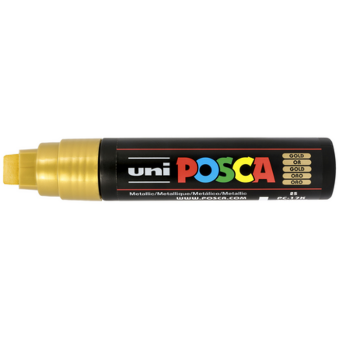 Verfstift Posca PC17K extra breed rechthoek goud