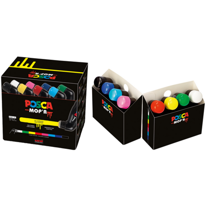 Verfstift Posca PCM22 Mop'r assorti set à 8 stuks