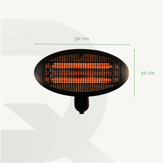 Terrasverwarmer BRASQ PHW100 hangend elektrisch