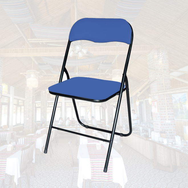 Klapstoel BRASQ FC100 blauw-zwart&nbsp;&nbsp;&nbsp;&nbsp;&nbsp;&nbsp;&nbsp;&nbsp;&nbsp;&nbsp;&nbsp;&nbsp;