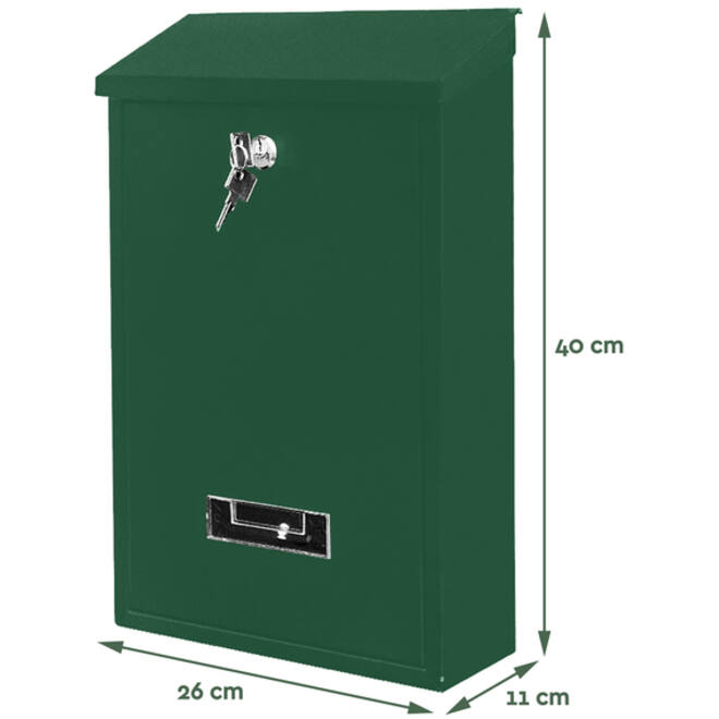 Brievenbus BRASQ PB100 Basic groen