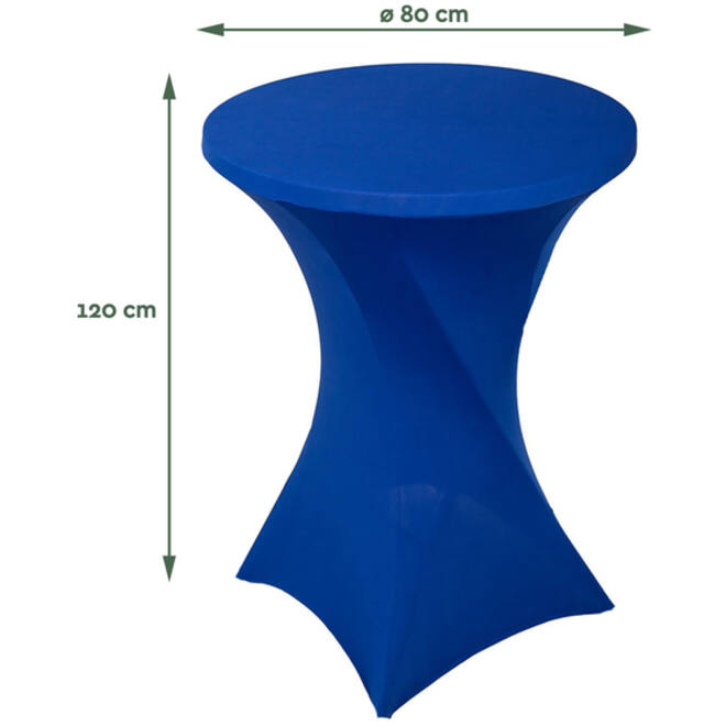 Tafelrok BRASQ voor statafel 80cm blauw