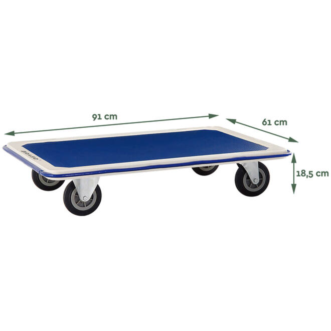 Transportkar BRASQ zonder duwbeugel 300kg