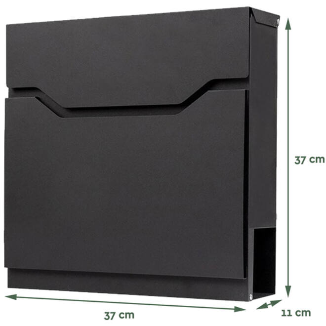 Brievenbus BRASQ PB300 Premium zwart
