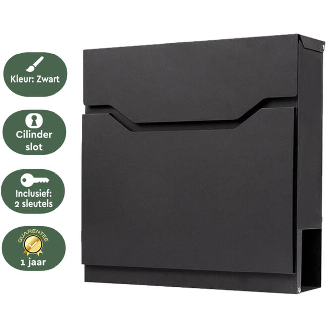 Brievenbus BRASQ PB300 Premium zwart