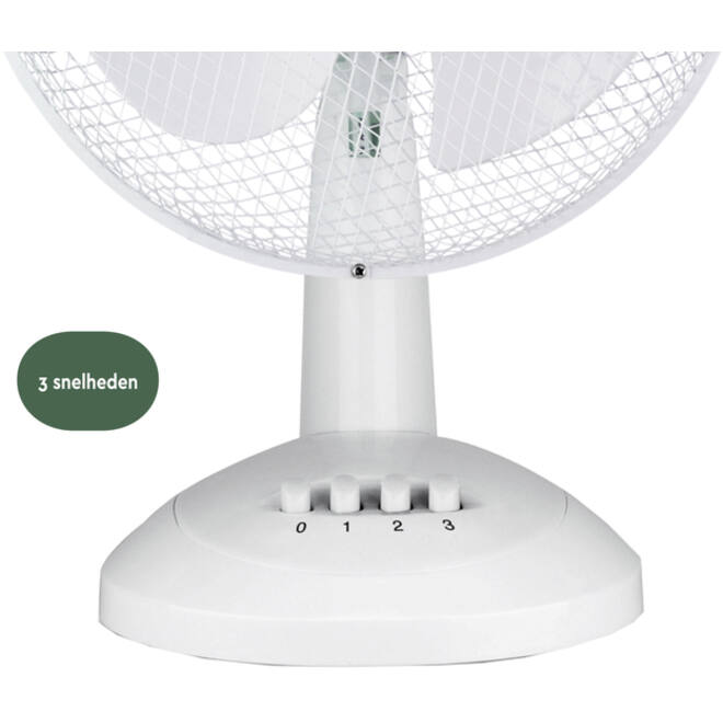 Tafelventilator BRASQ F400 Ø 30cm wit