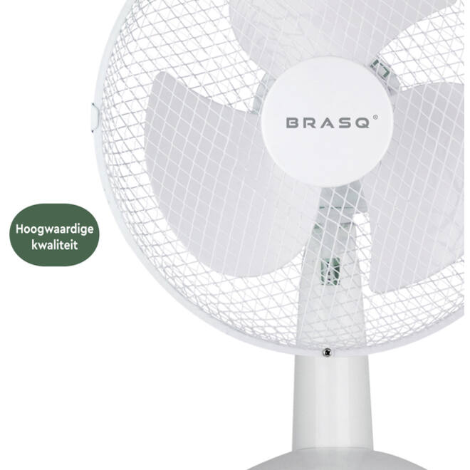 Tafelventilator BRASQ F400 Ø 30cm wit