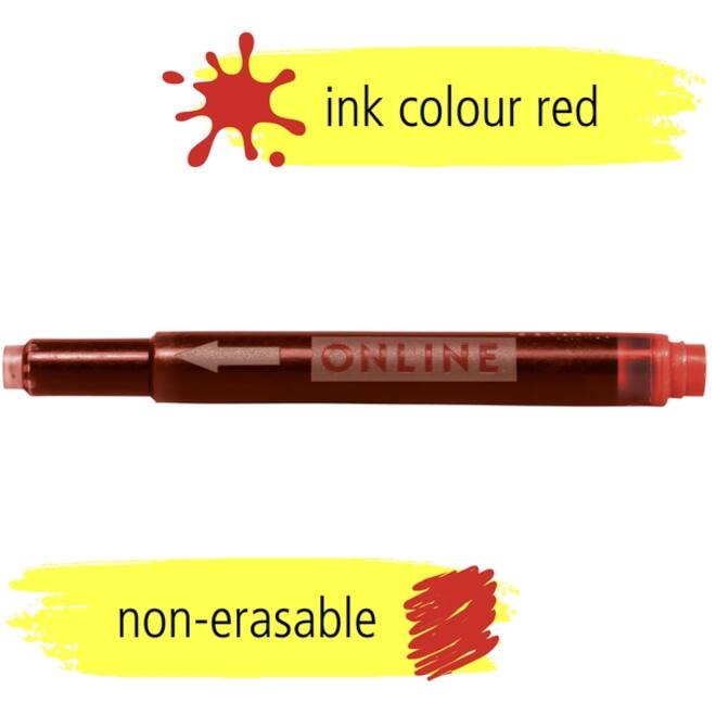 Inktpatroon Online Kombi rood doos à 5 stuks