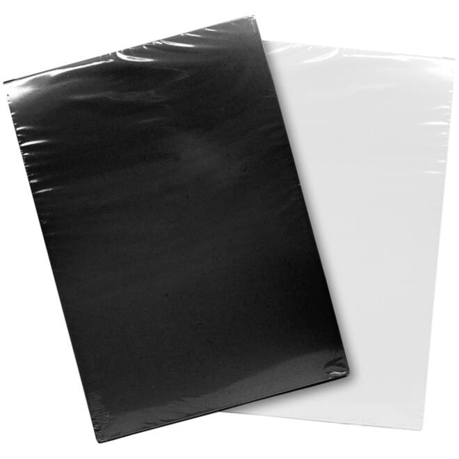 Voorblad Quantore A4 PP 300 micron zwart 100 stuks