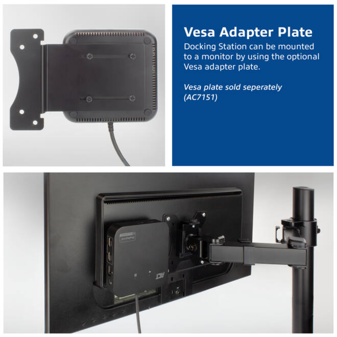 Dockingstation ACT USB-C Dual Monitor met Power Delivery
